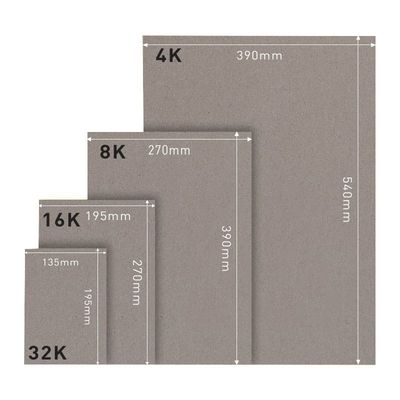 高密度 双面 グレーカードボード 2mm 3mm 5mm グレー デュプレックスボード 紙