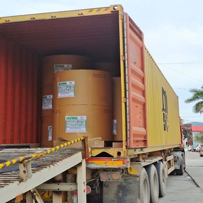 オーダーメイド 生物分解可能 茶色のクラフト紙 食品級 一面 PE コーティングロール